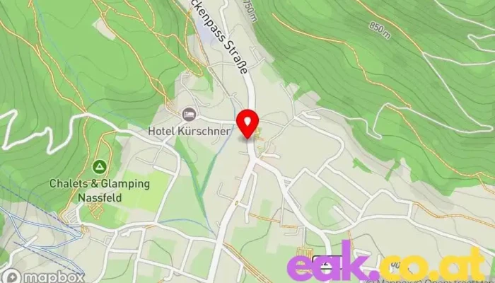 Karte von AAE Wasserkraft Stromversorgungsunternehmen in Kötschach-Mauthen