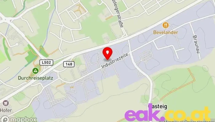 Karte von ARBÖ Prüfzentrum Braunau Automobilclub, Autowerkstatt, Kfz-Prüfstelle, Abschleppdienst in Braunau am Inn