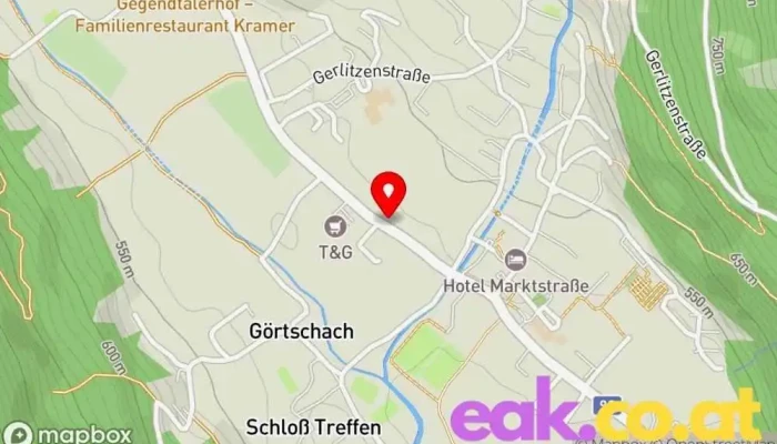 Karte von Bienentankstelle Treffen Sehenswürdigkeit in Treffen am Ossiacher See