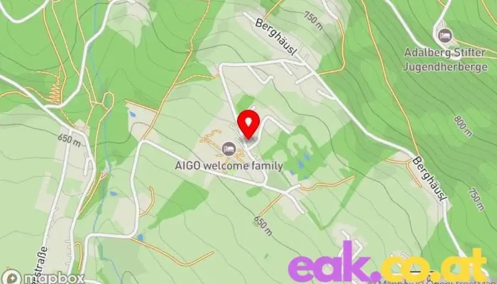 Karte von Energie AG Charging Station Ladestation für Elektrofahrzeuge in Aigen im Mühlkreis