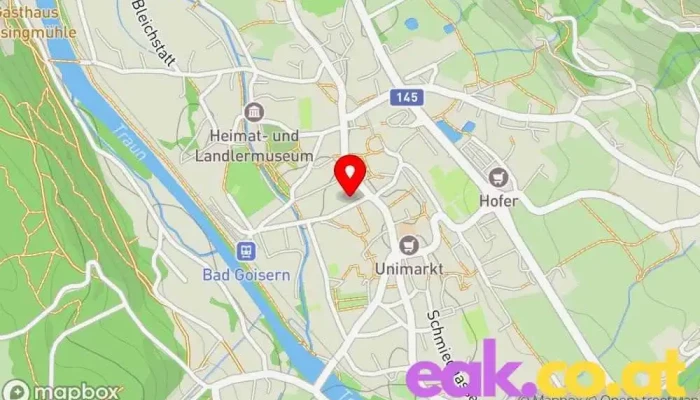 Karte von Energie AG Charging Station Ladestation für Elektrofahrzeuge in Bad Goisern am Hallstättersee
