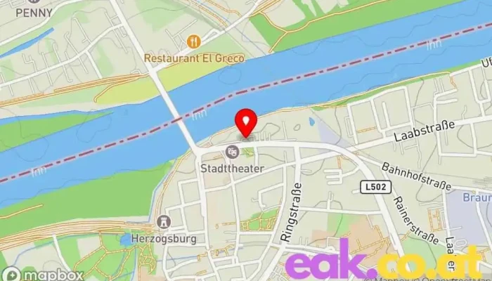 Karte von Energie AG Ladestation Ladestation für Elektrofahrzeuge in Braunau am Inn