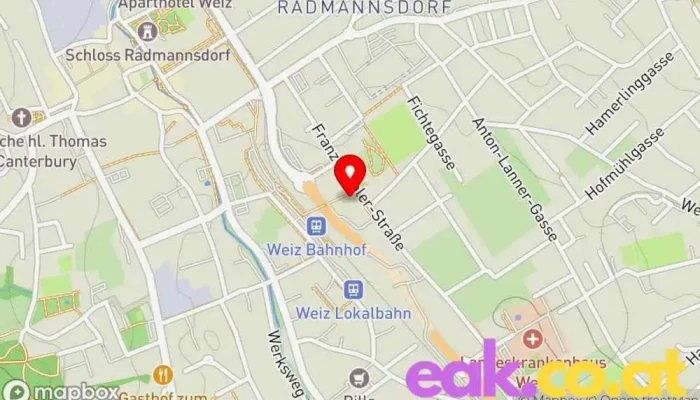 Innovationszentrum Weiz Karte - Weiz