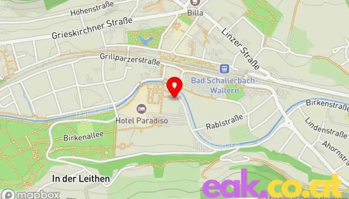 Karte von Tourismusverband Vitalwelt Bad Schallerbach Touristeninformation, Wohnungsvermietungsagentur, Tickethändler in Bad Schallerbach